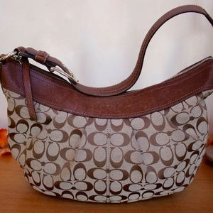 Coach Signature Soho Pleated Hobo